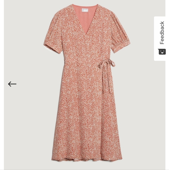 Frank & Oak Dresses & Skirts - Frank and Oak midi floral wrap dress